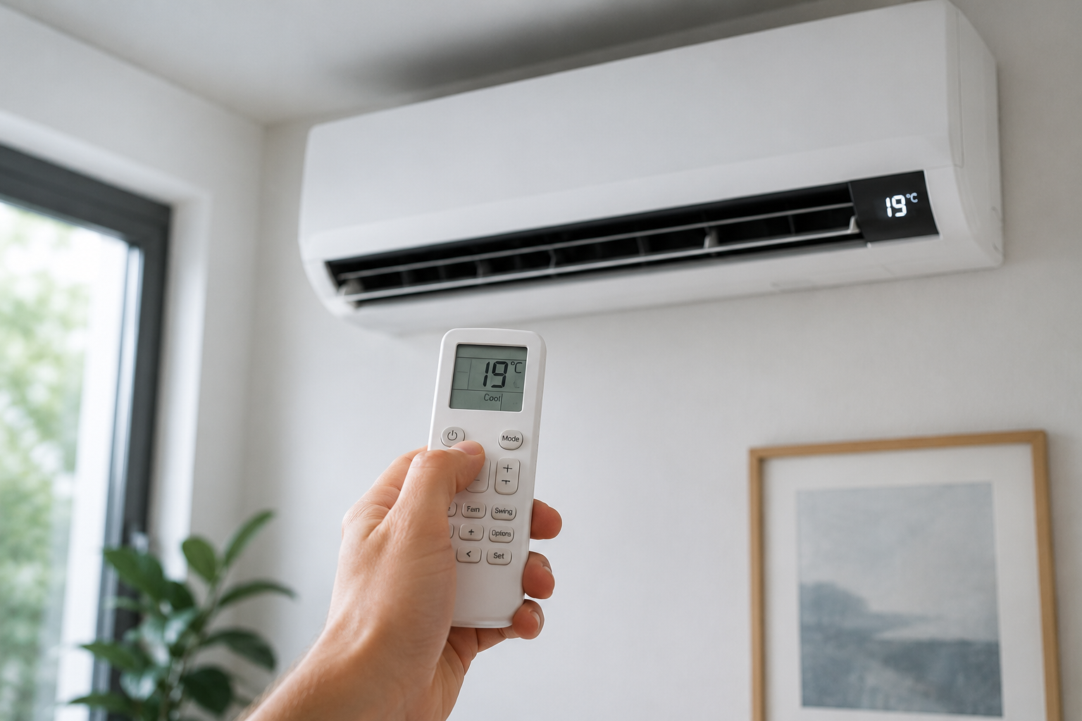 Ar-condicionado Samsung WindFree Plus instalado em ambiente residencial